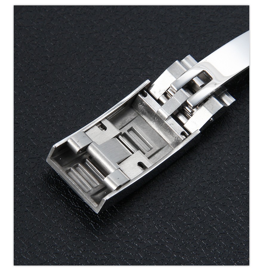 stainless steel watch buckle Micro-adjustable folding clasp 9x9mm for Rolex