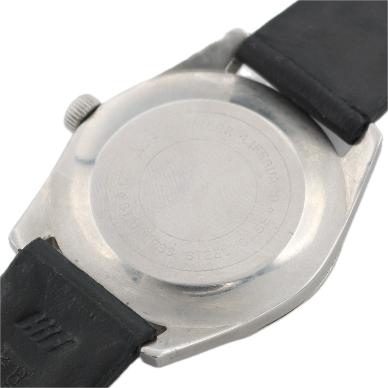 Vintage Wyler Lifeguard Sunburst Men’s Mechanical Wristwatch Swiss Steel