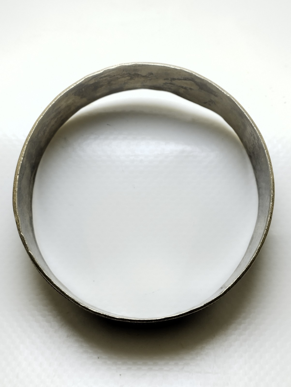 RARE ANTIQUE MOROCCAN BERBER SILVER CUFF BRACELET HANDCRAFTED TUAREG DESIGN