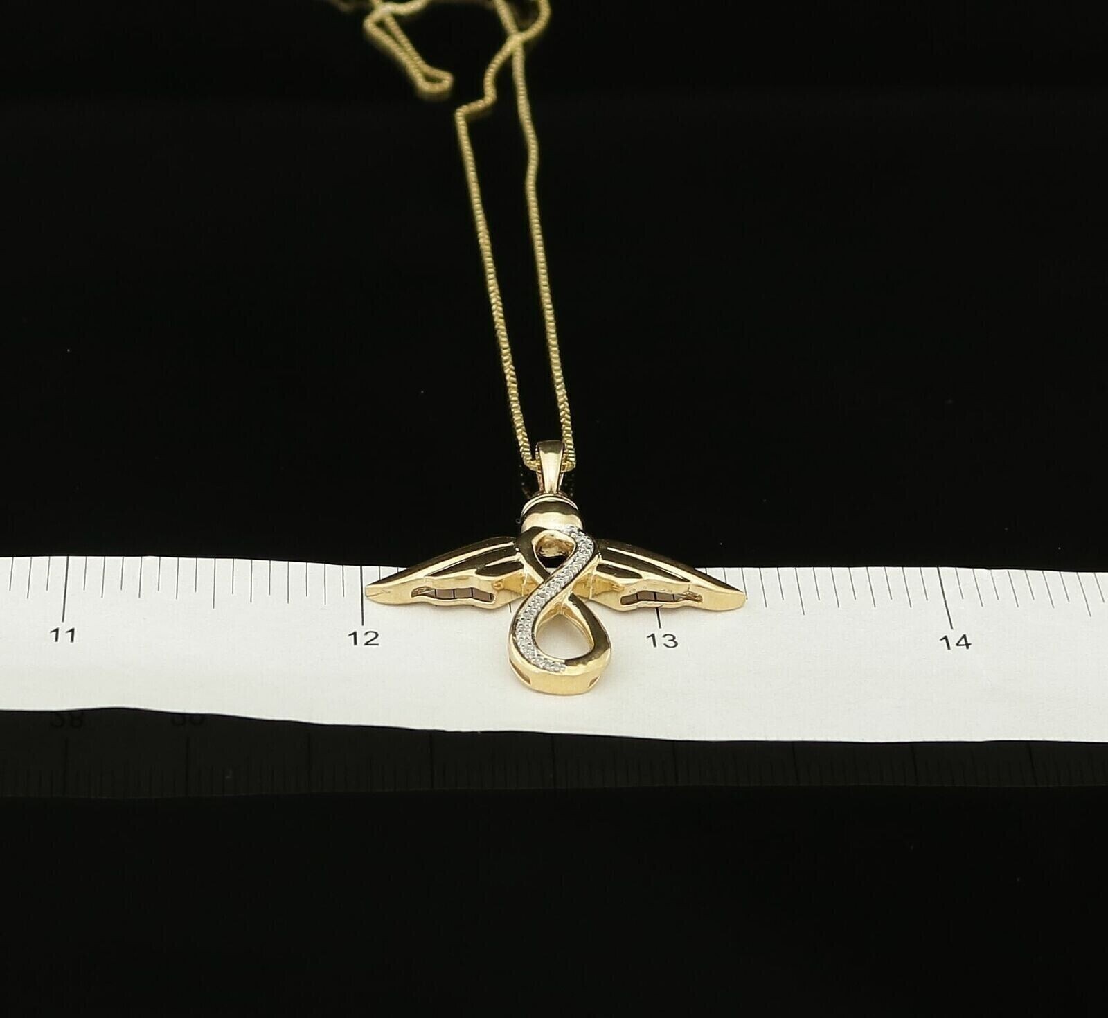 Women Wing’s Pendant 14K White Gold Plated 3Ct Round Cut Lab Created Diamond