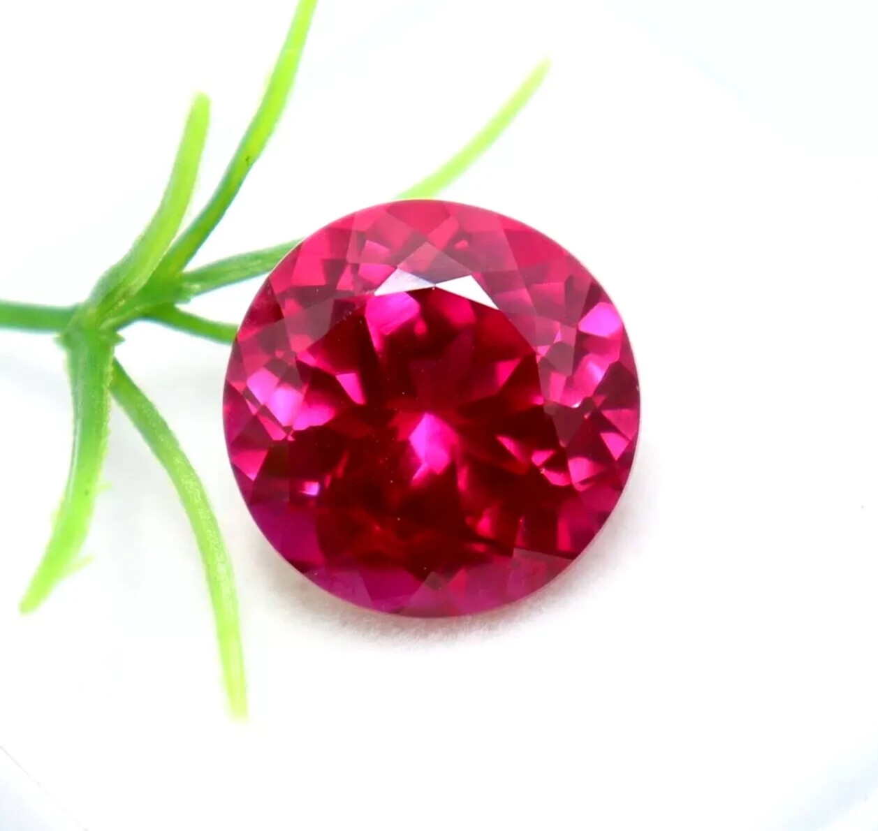 7.70 Ct Natural Pink Sapphire Ceylon Round Cut Certified Faceted Loose Gemstone