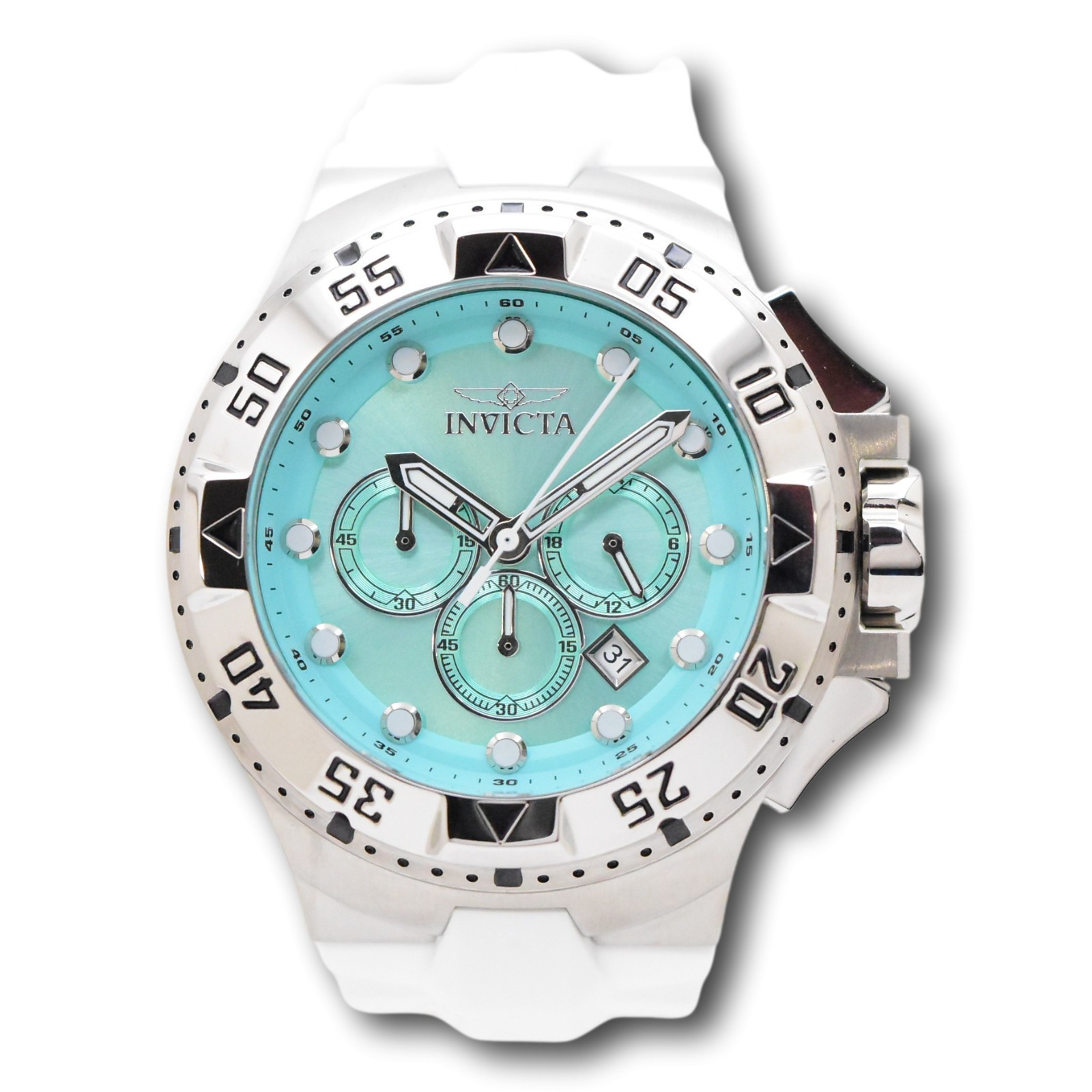 Invicta Excursion Kodar Men’s 50mm Turquoise Dial White Chronograph Watch 48534