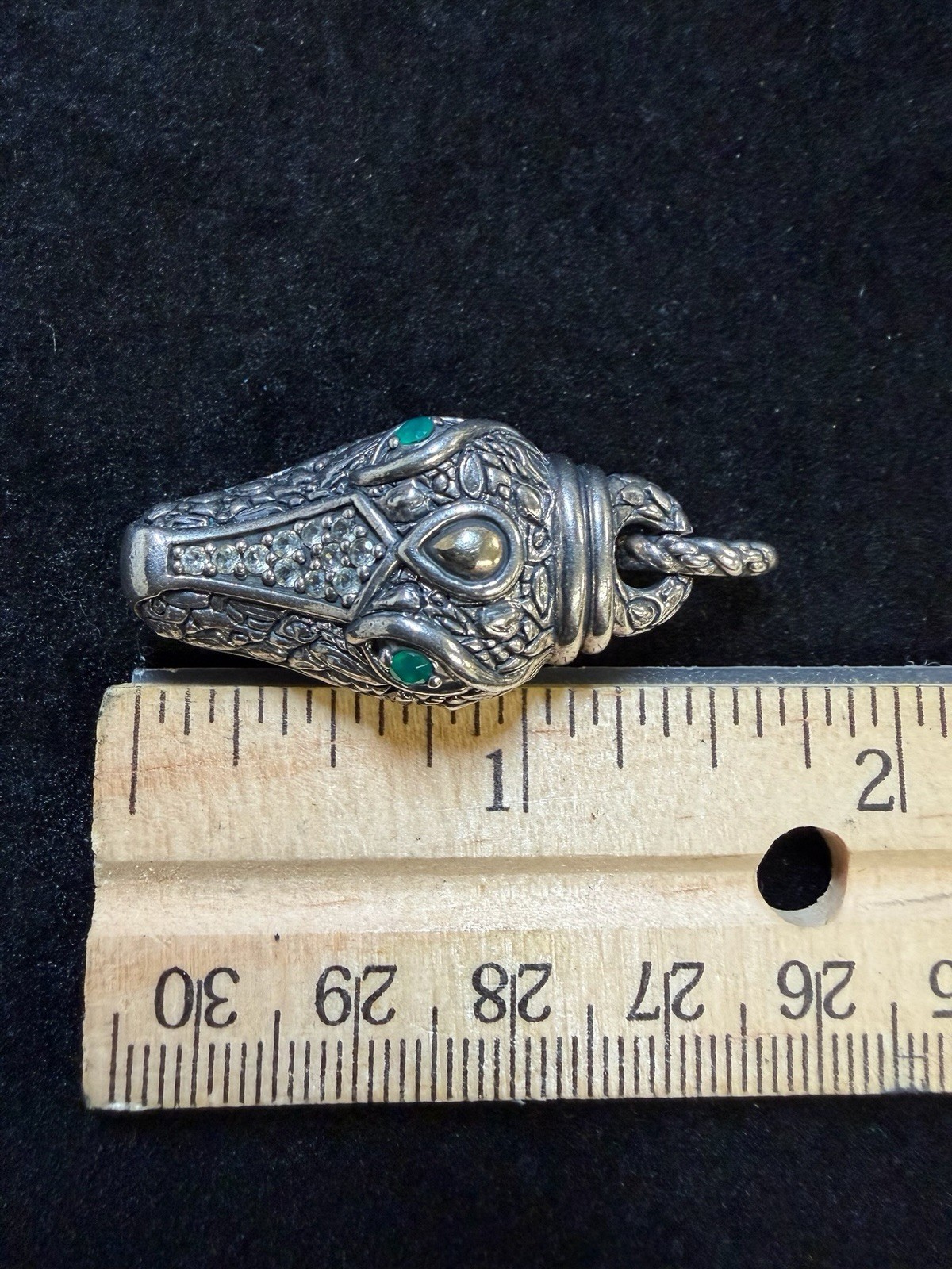 JOHN HARDY JAI Sterling 14K Accent Alligator/Crocodile PENDANT