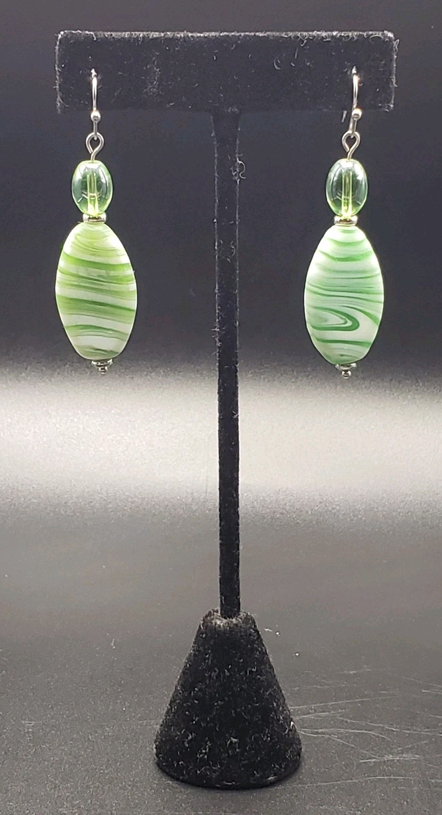 Glass Beaded Costume Dangle Drop HANDCRAFTED Earring