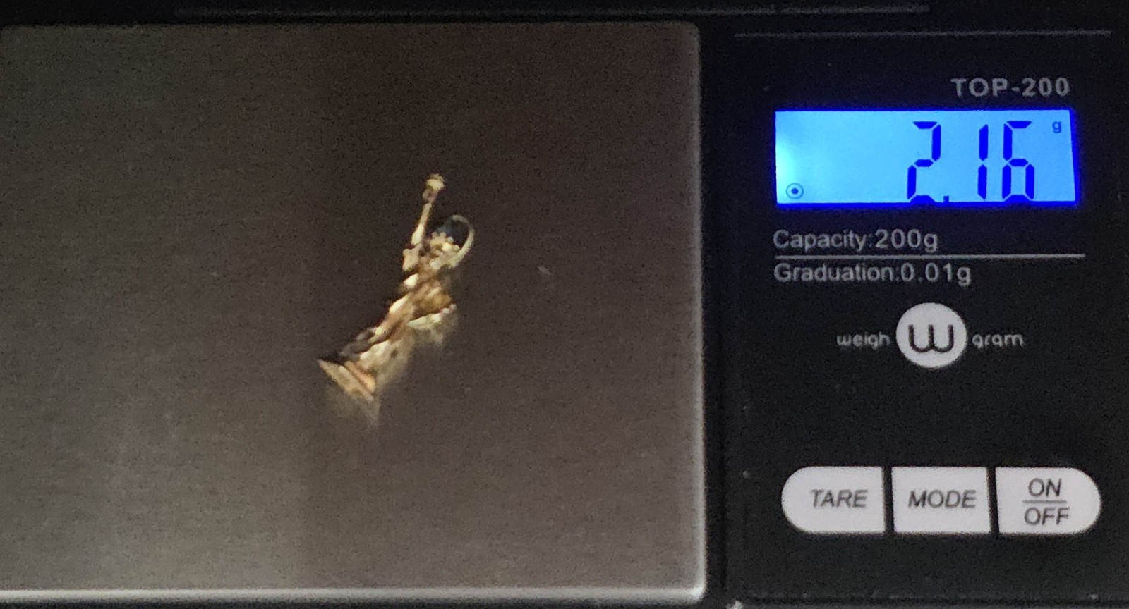 3d 14k Yellow Gold Statue Of Liberty Lady Pendant New York 1″ Charm 2 grams Vtg