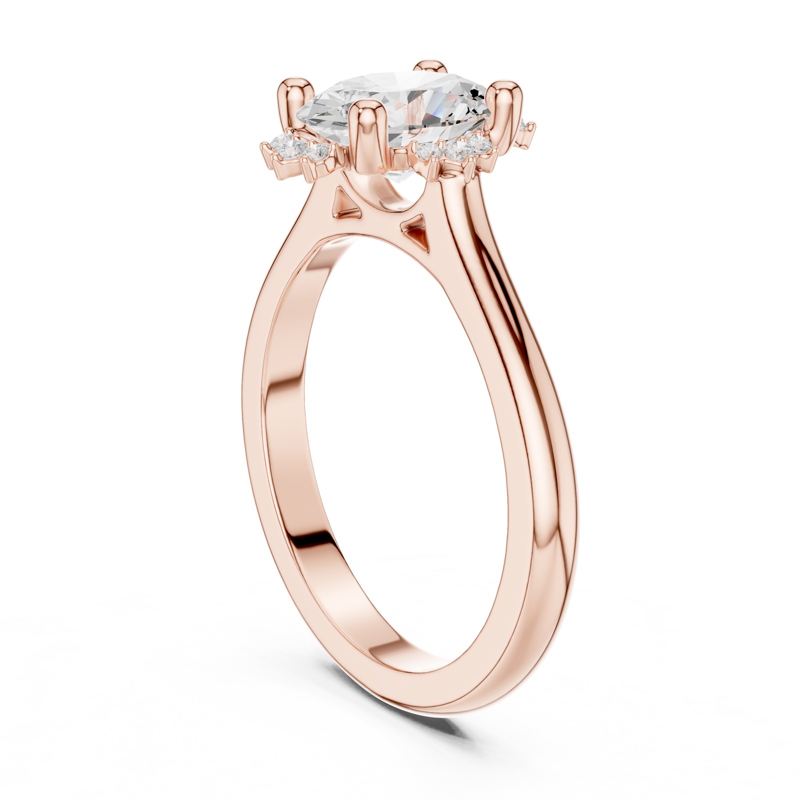 Certified 1.4Ct Oval Cut Lab Grown Diamond Ring Luxury Jewellery 14K Gold Over