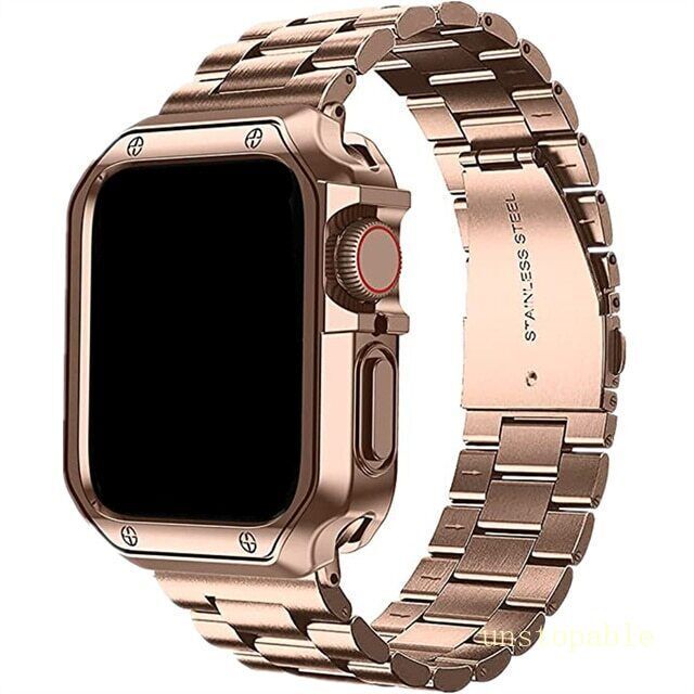 Case+Stainless Steel Metal Strap for Apple Watch Series 11 10 9 8 7 6 SE Ultra 3