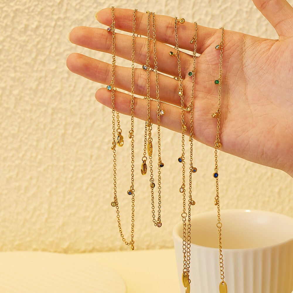Celestial Charm Necklace | Dainty & Colorful