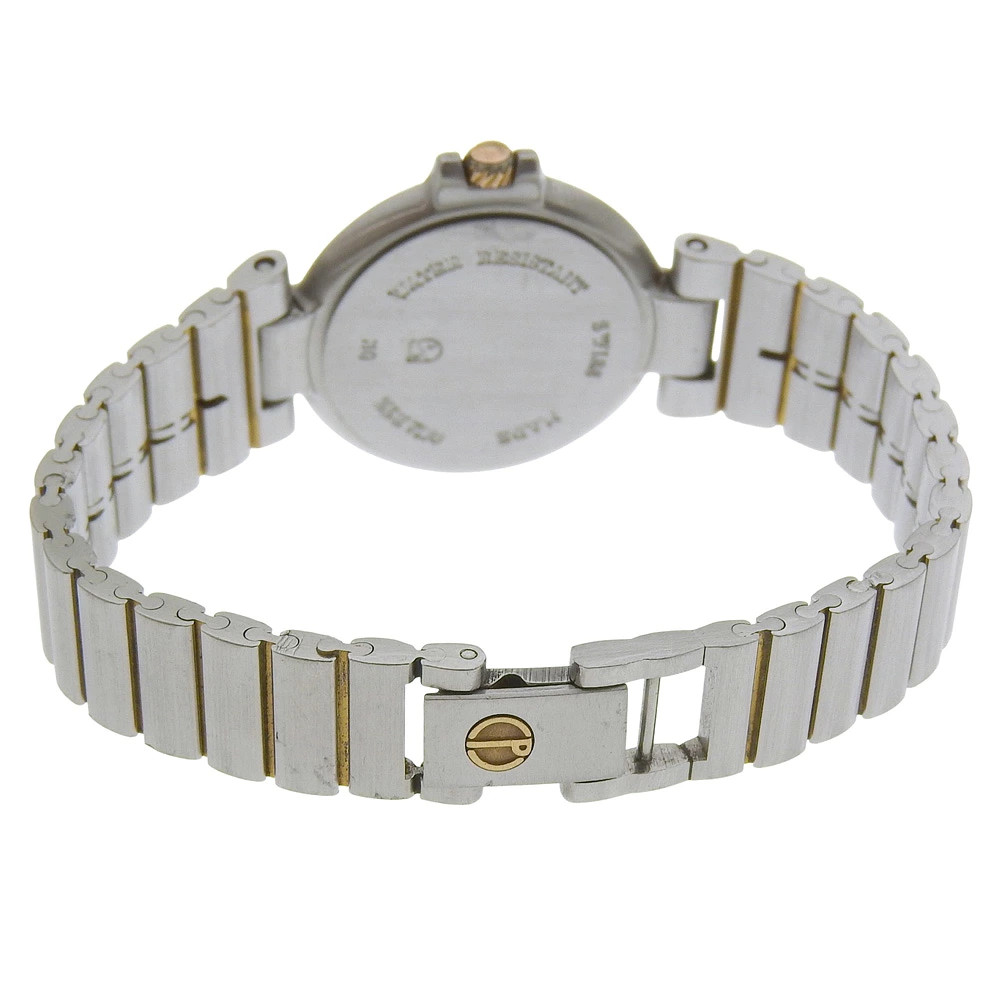 Dunhill wristwatch stainless steel quartz analog white dial ladies used