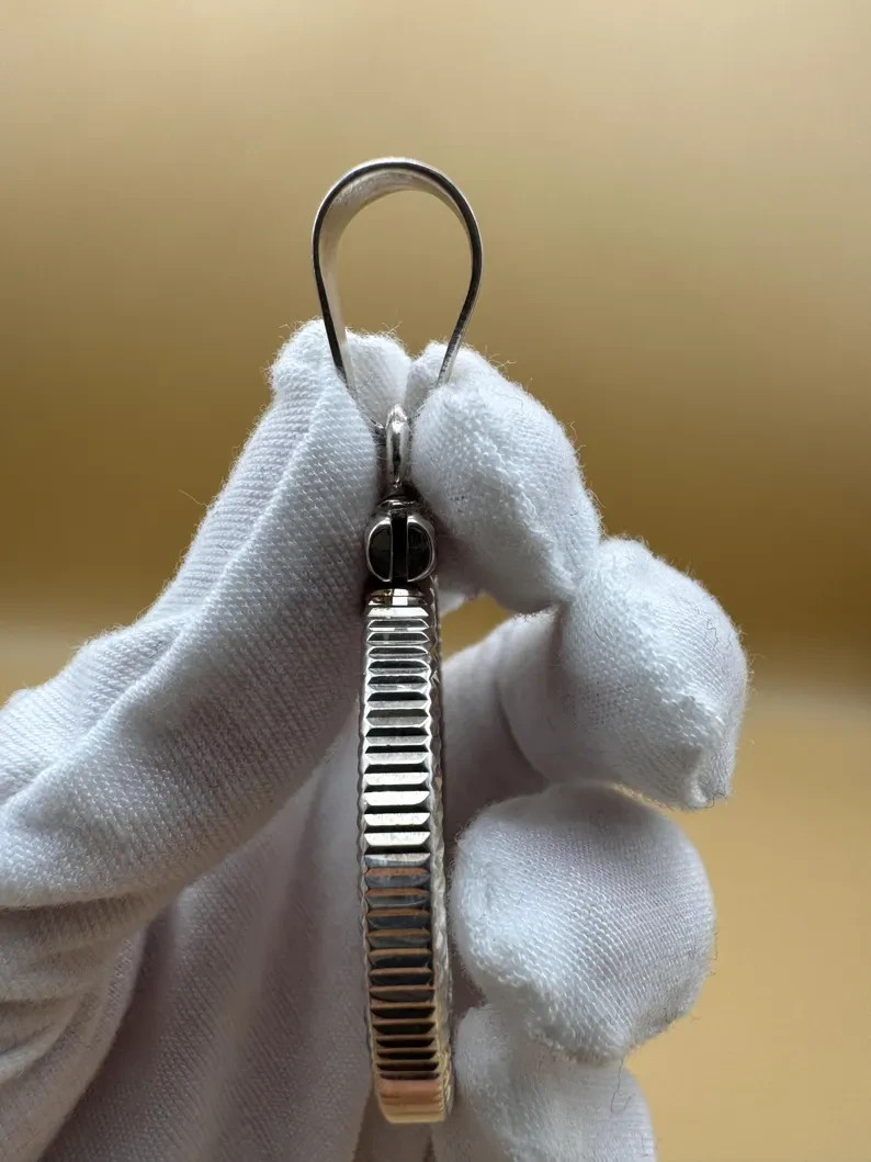 Custom 925 Silver 5oz Coin Bezel Pendant 61mm x 7.2mm, 36mm Bail, Stamped 925