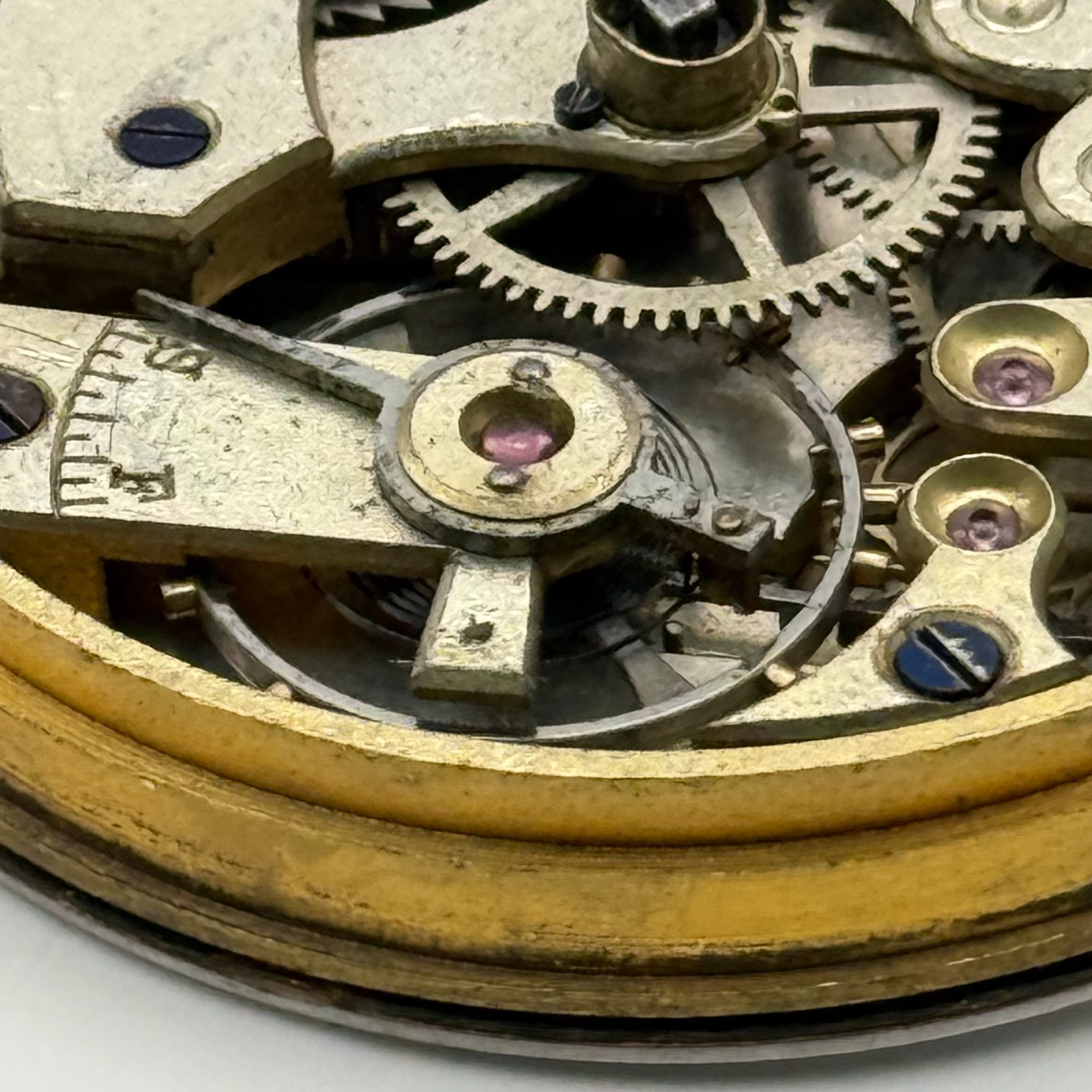 Longines Pocket Watch Movement Antique Sub Seconds Parts Repair Spares 41.2mm