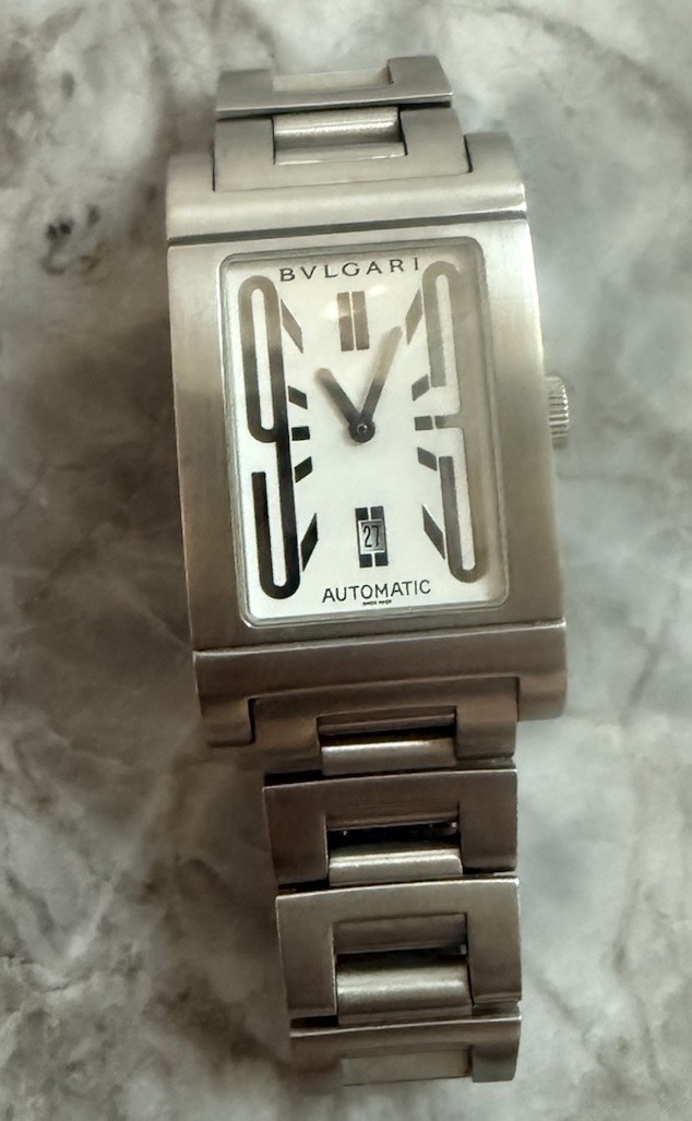 UNISEX Bulgari RETTANGOLO Stainless Steel watch RT 45s