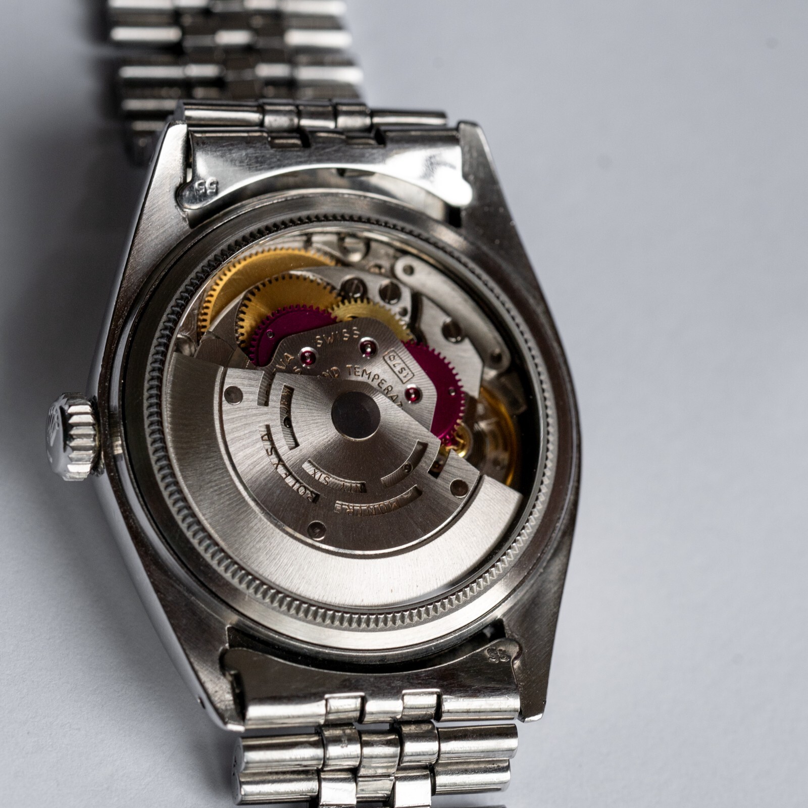 Extra-Slim Sapphire Exhibition Caseback for Vintage Rolex Datejust