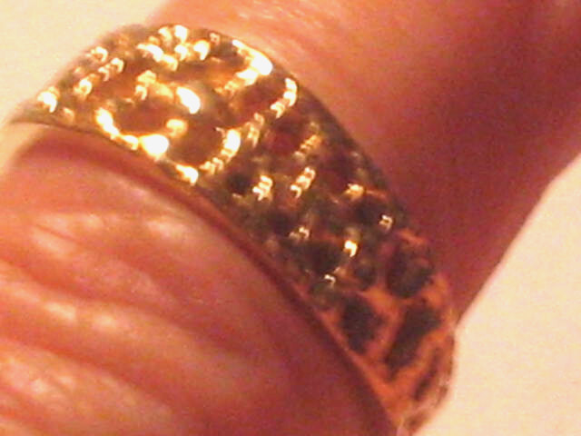 Vintage 14K Yellow Gold Nugget Style Lady’s Ring 2.7g Sz 6