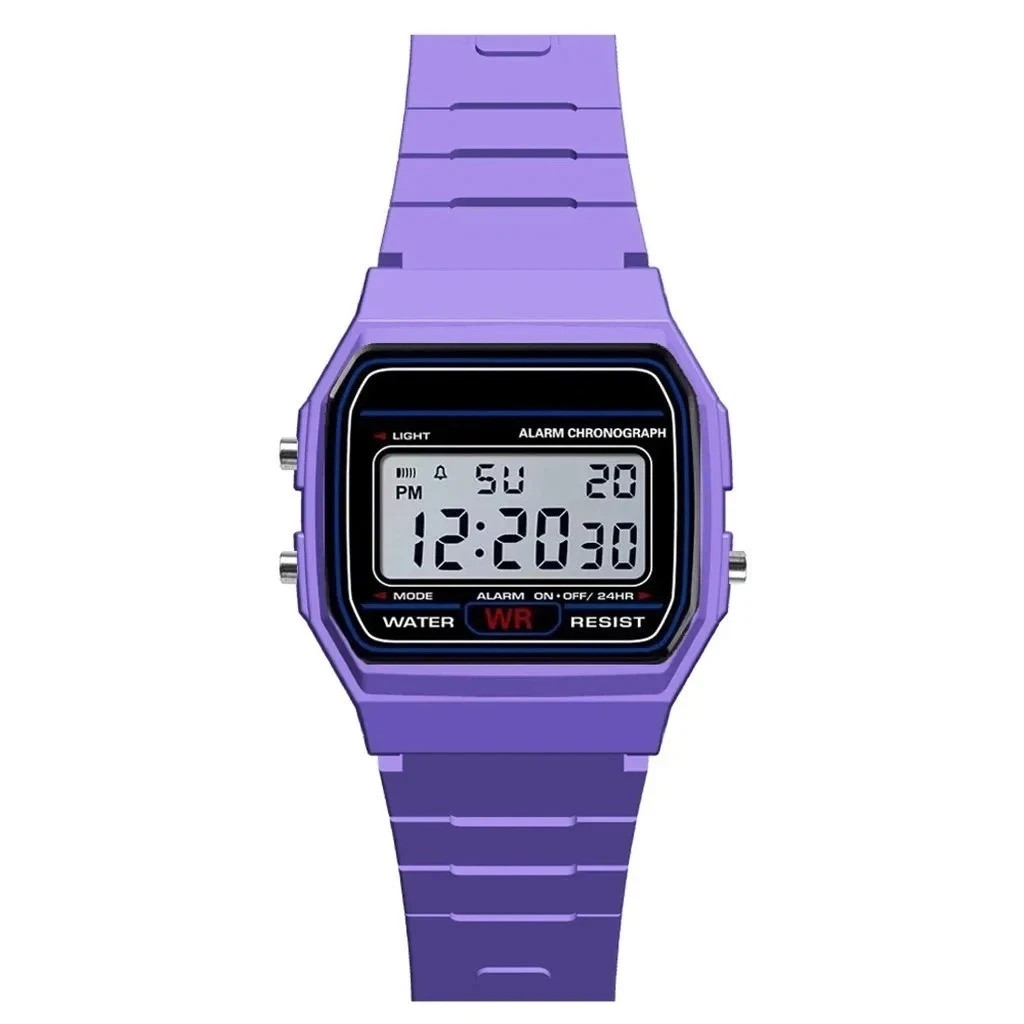 F 91W Classic Digital Resin Strap Watch Stopwatch Chronograph Sport Unisex Men*