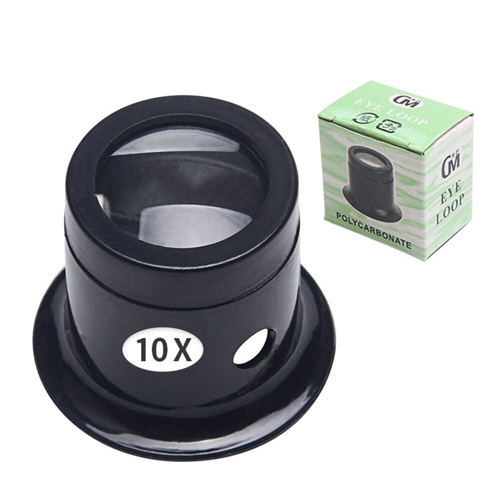 Pocket Magnifying Jewelry Eye Glass Magnifier Jewelers Loop Loupe 5X 10X 15X 20X
