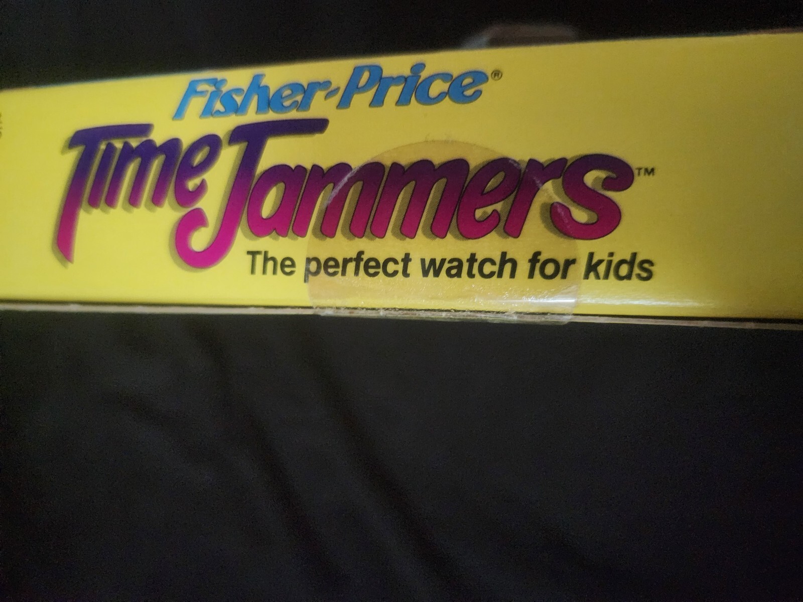 Vintage 1986 Fisher Price Time Jammers Black Yellow Red Watch BRAND NEW
