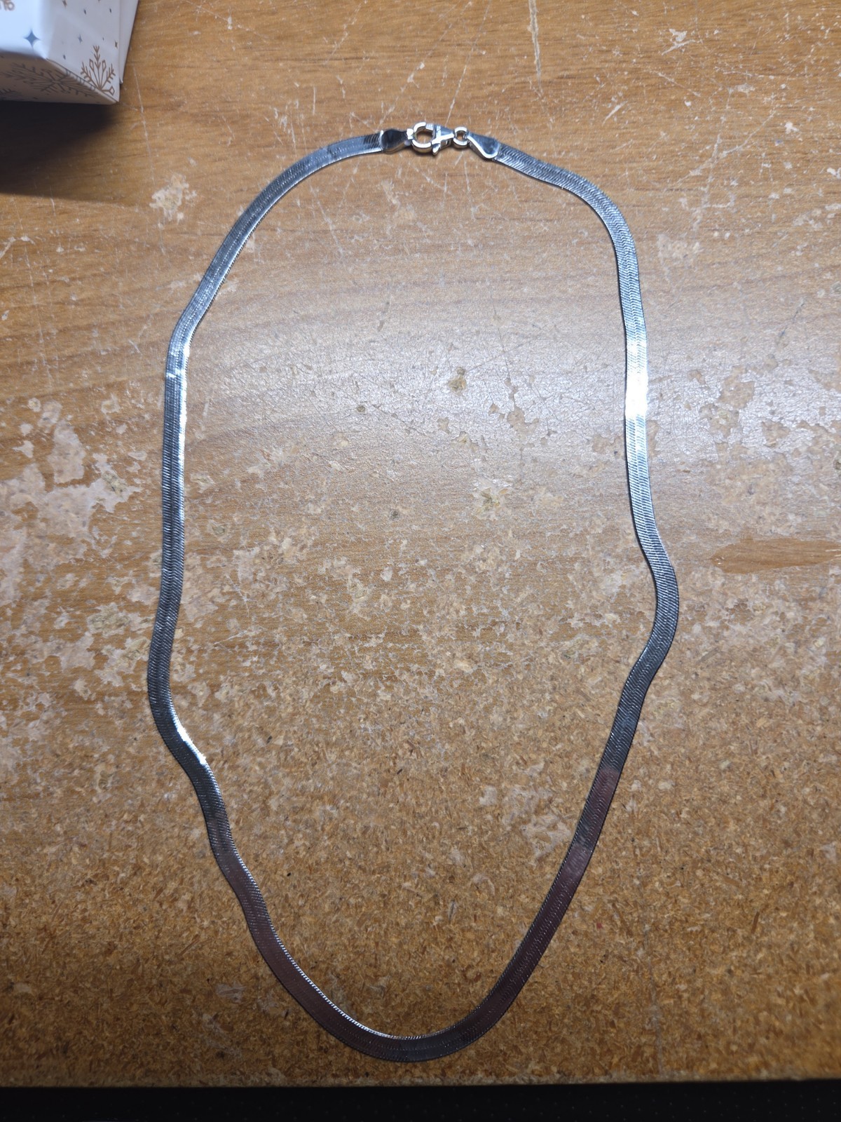 NIB Milor Italian Sterling Silver Herringbone Necklace, 18 inch, FREE Shipping