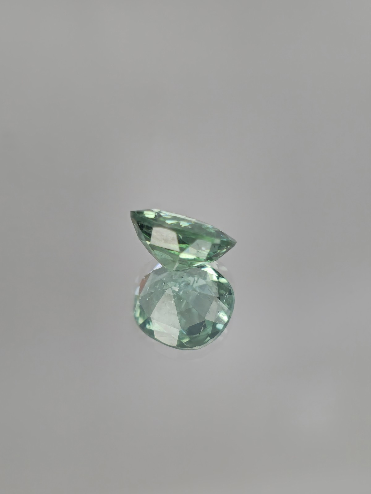 Tourmaline Untreated 1.38 Carat Certified GRA Bluish Green Natural Gemstone