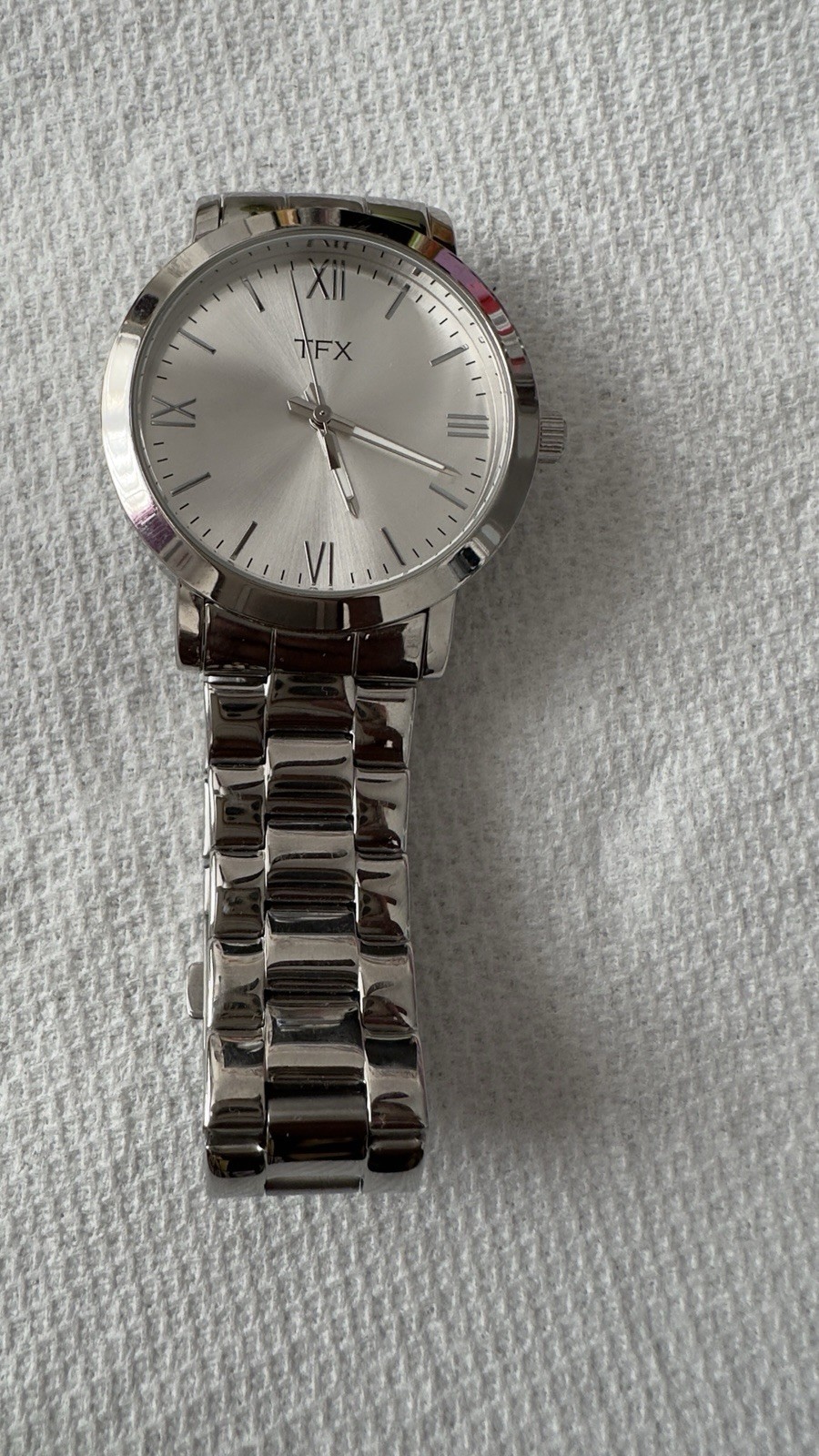 BULOVA TFX MENS SILVER STAINLESS STEEL, LUMINOUS HANDS, DRESS WATCH 36A104*
