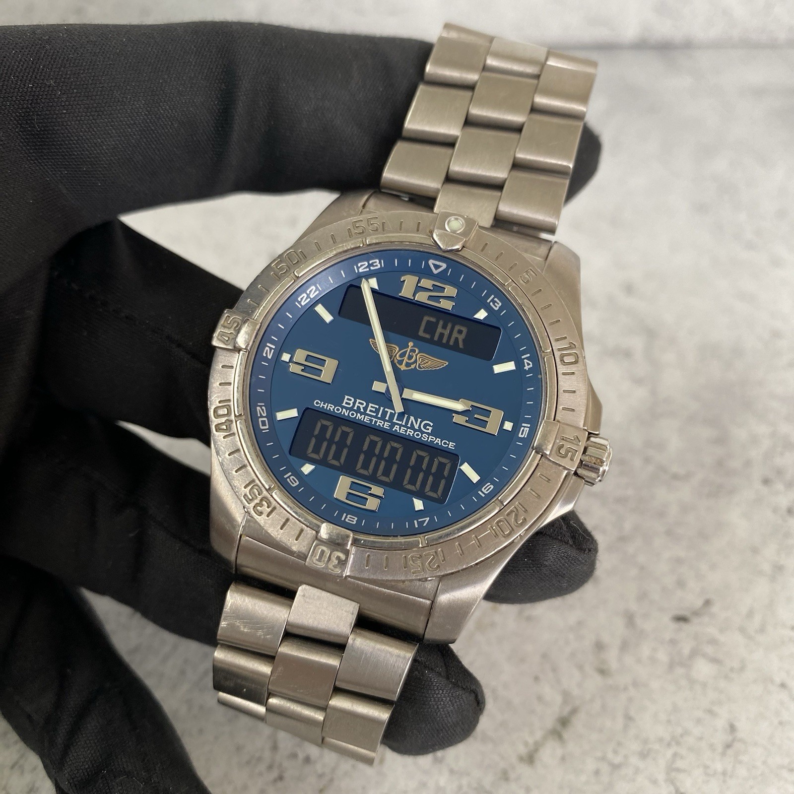 2007 Breitling Aerospace Advantage Titanium Quartz E79362 Watch – Full Set