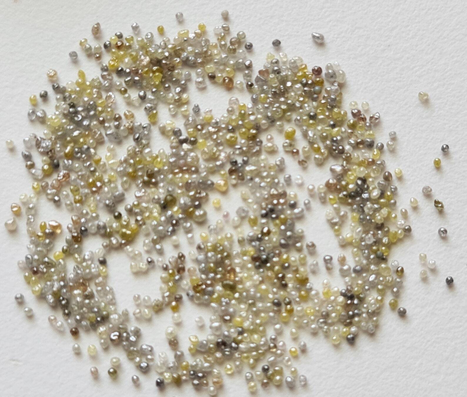 0.8-1mm White/Grey/Yellow/Brown Tiny Undrilled For Jewelry, Loose (1Cts to 5Cts)