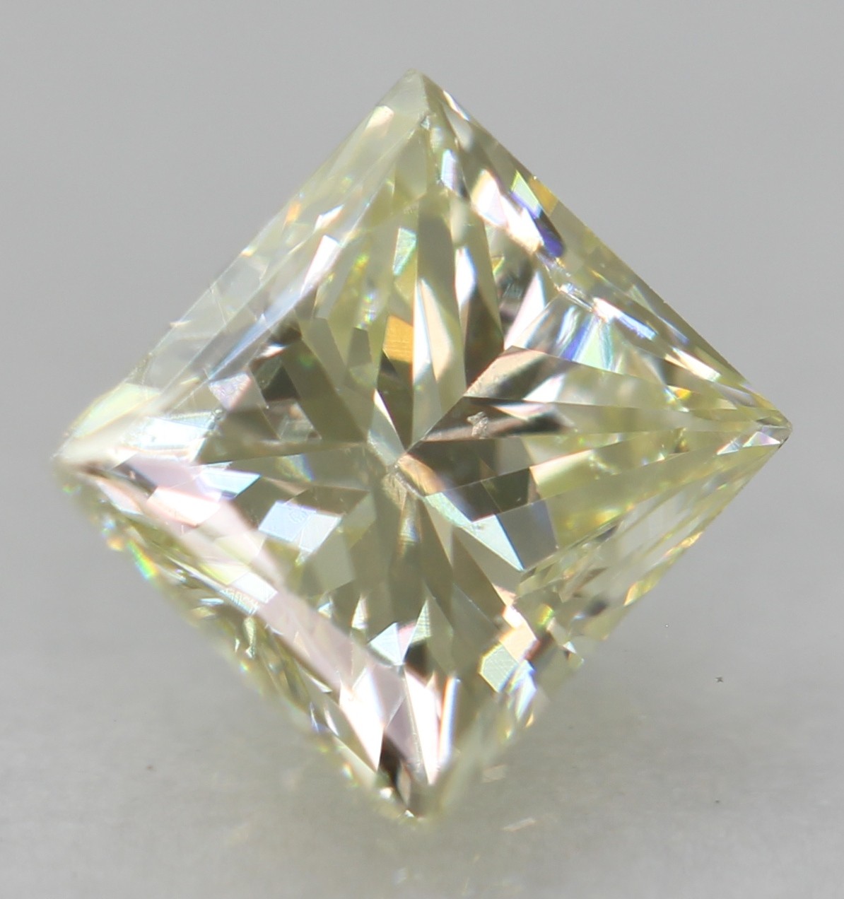 0.42 Carat J VVS2 Princess Natural Enhanced EARTH MINED Diamond 4.29X3.80m VIDEO