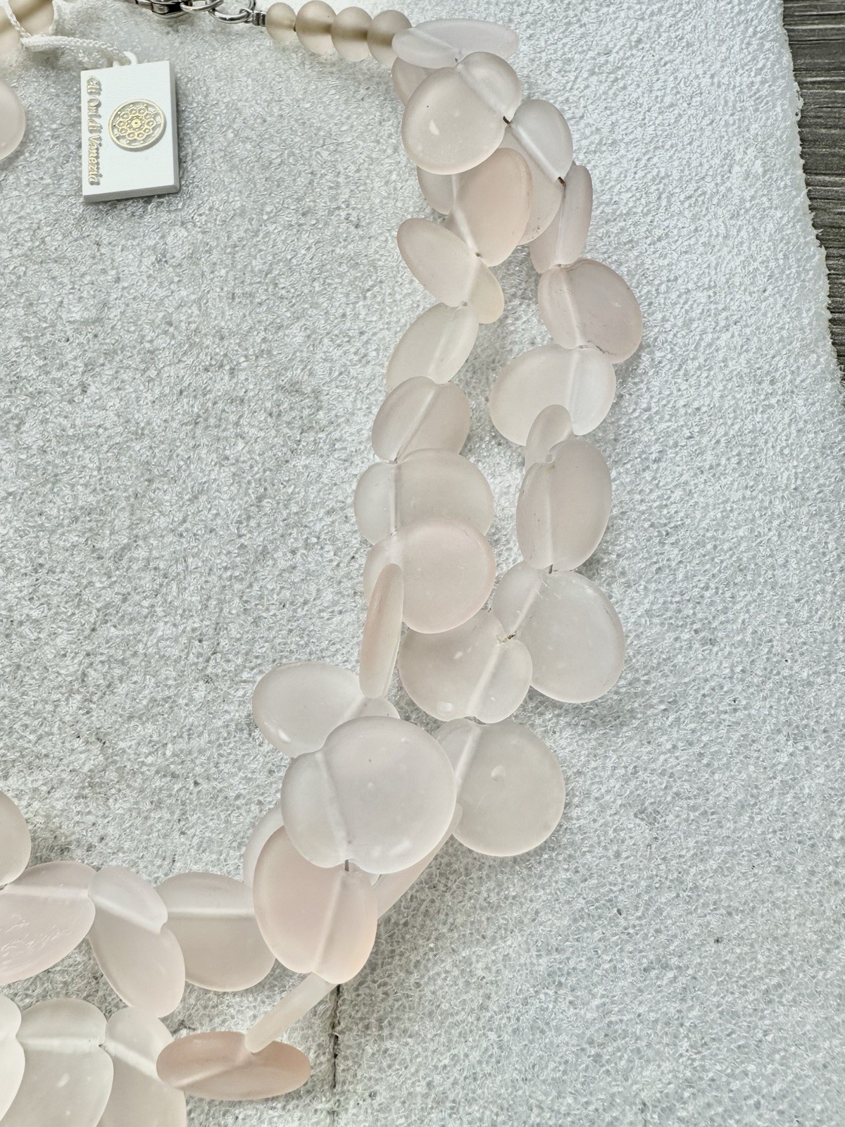 2015 Season NWT GLI ORI DI VENEZIA .925 Italy Murano Petal 20” Necklace