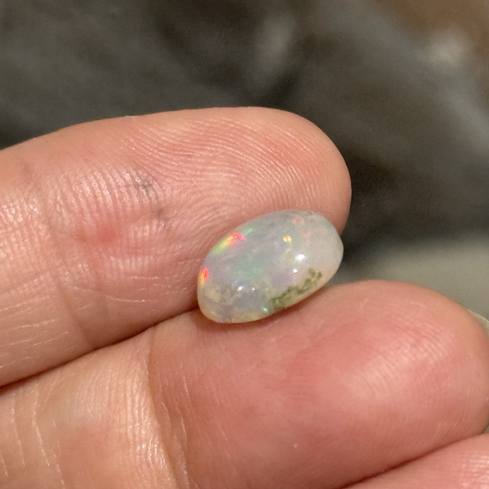 2.7ct 11.8x9x5.4mm Galaxy Ethiopian Welo Opal Oval Cabochon Gem