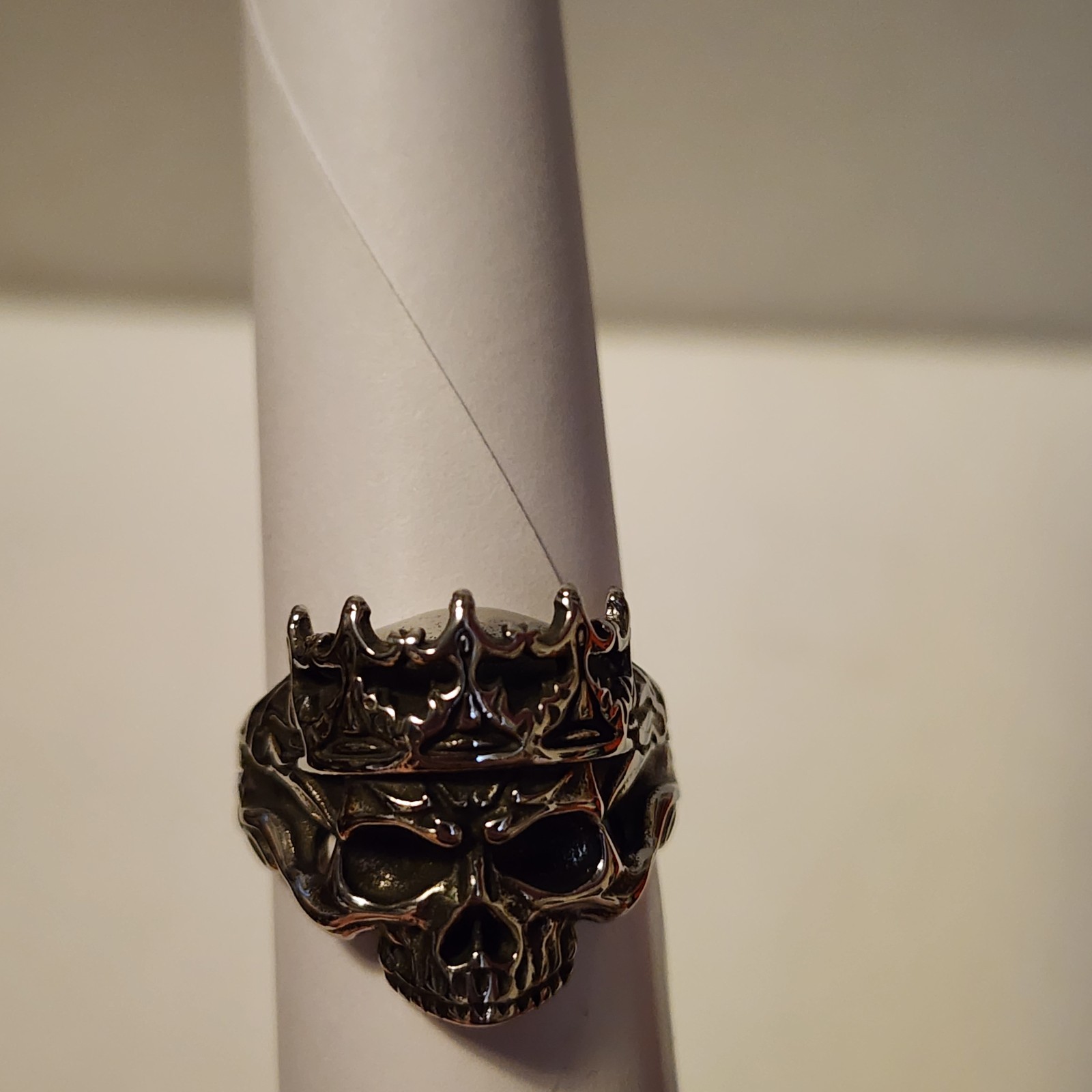 Outlaws Amsterdam King Of Skulls Silver Ring Size 10 New In Box Mens Ring