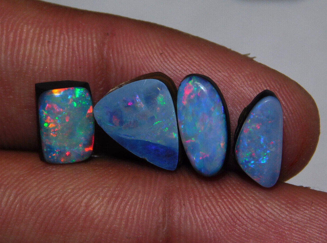9.45 CT Doublet Australian Fire Opal Natural Gemstone Cabochon AA+ Quallity