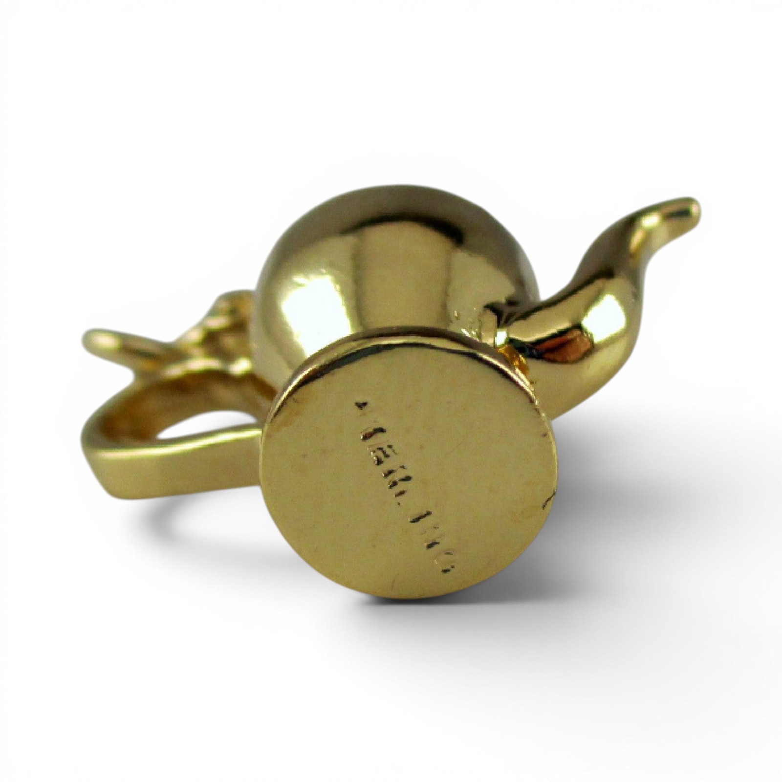 Sterling Silver Gold Vermeil Restaurant Coffee Pot Charm for Bracelet Wife Gift