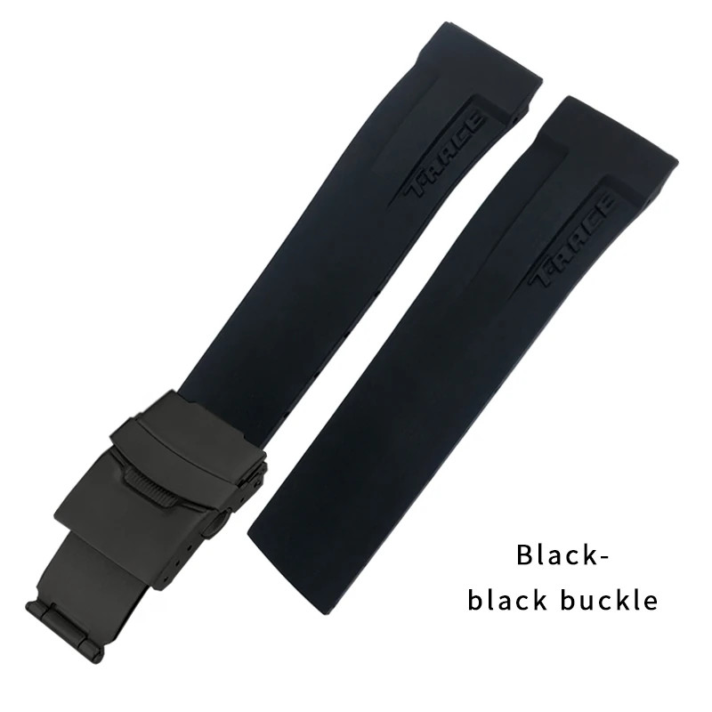17 21mm Rubber Watch Band Strap For Tissot T048 T-Race T-Sports Bracelet