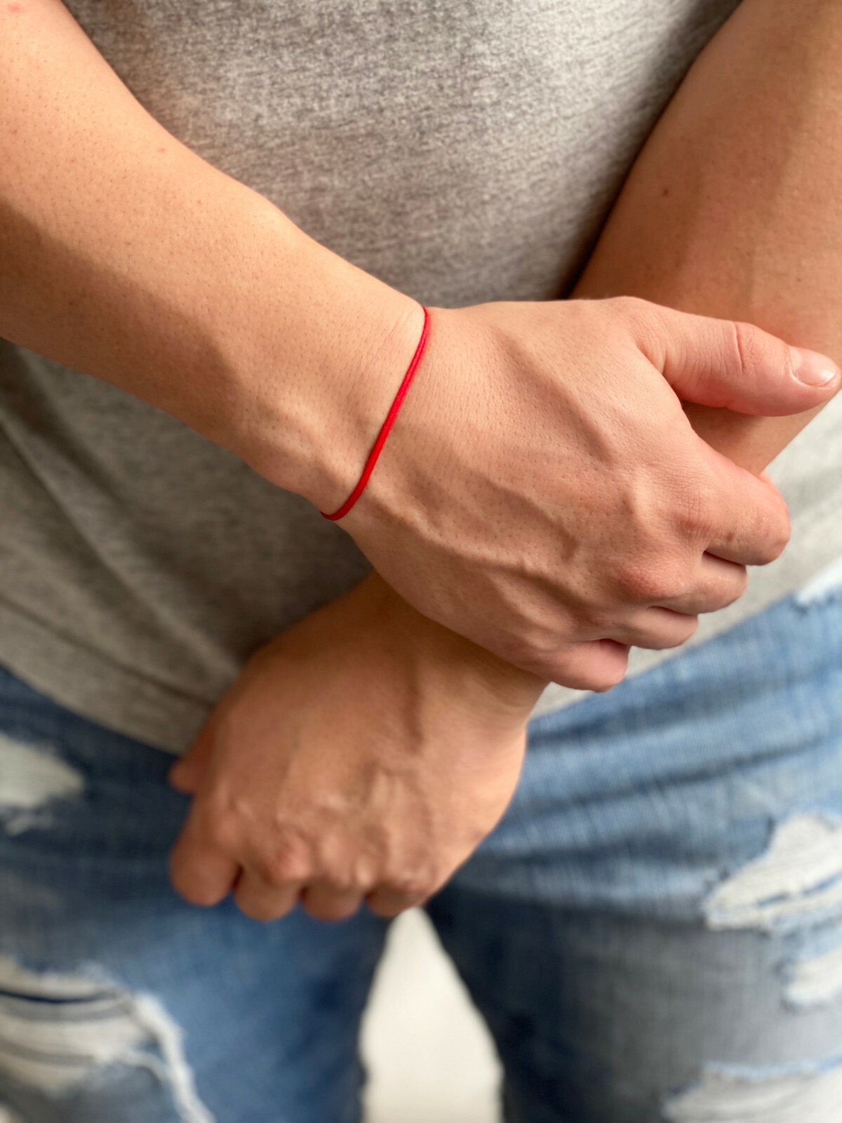Red String Bracelet Mens Cord Surfer Bracelet Gift Women Protection Kabbalah USA