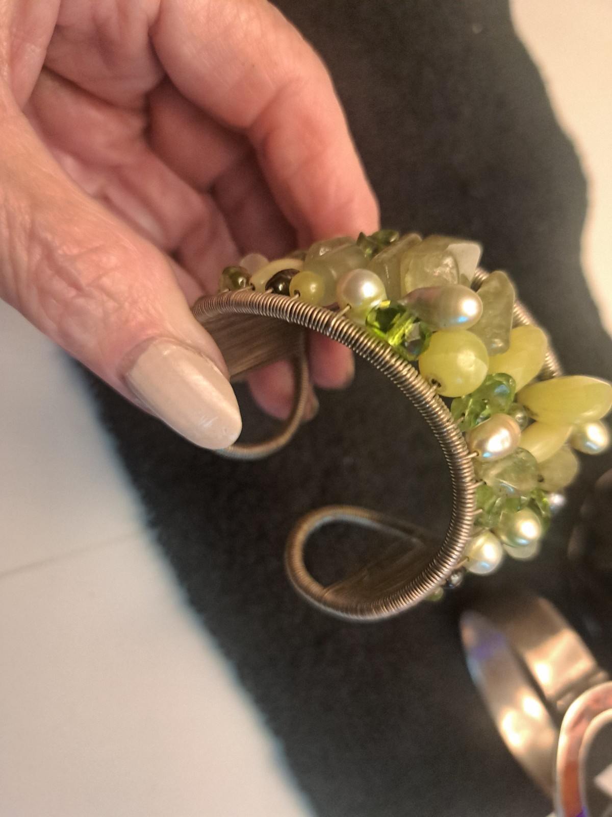 Tana Action Jewel Cuff, Animal Handmade Cuff 925 Stunning 800 Enamel Bracelet