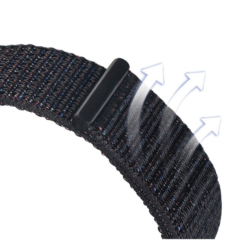 Sport Woven Nylon Hook & Loop Watch Band Wrist Strap For Fitbit Charge 6 Charge6