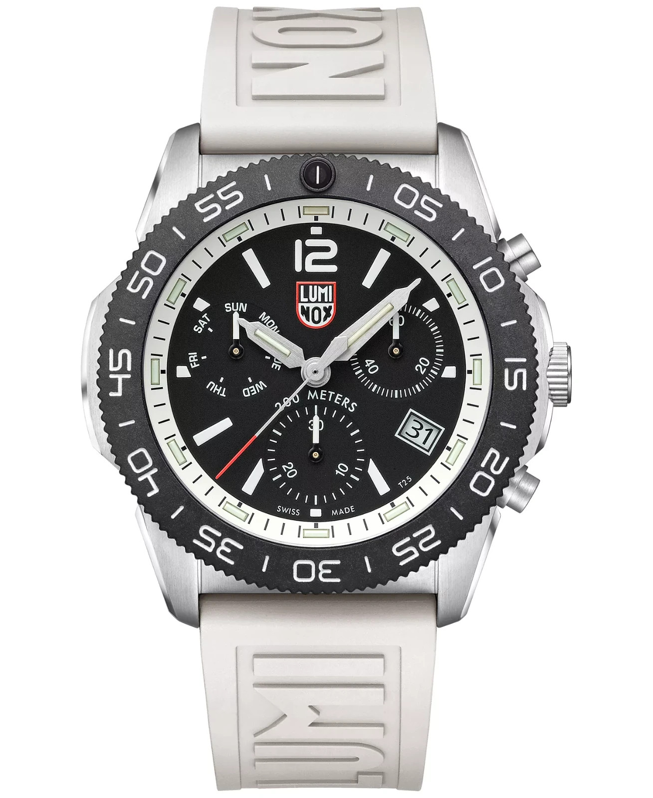 Luminox Pacific Diver Chronograph SWISS Quartz White Strap Men’s Watch XS.3141