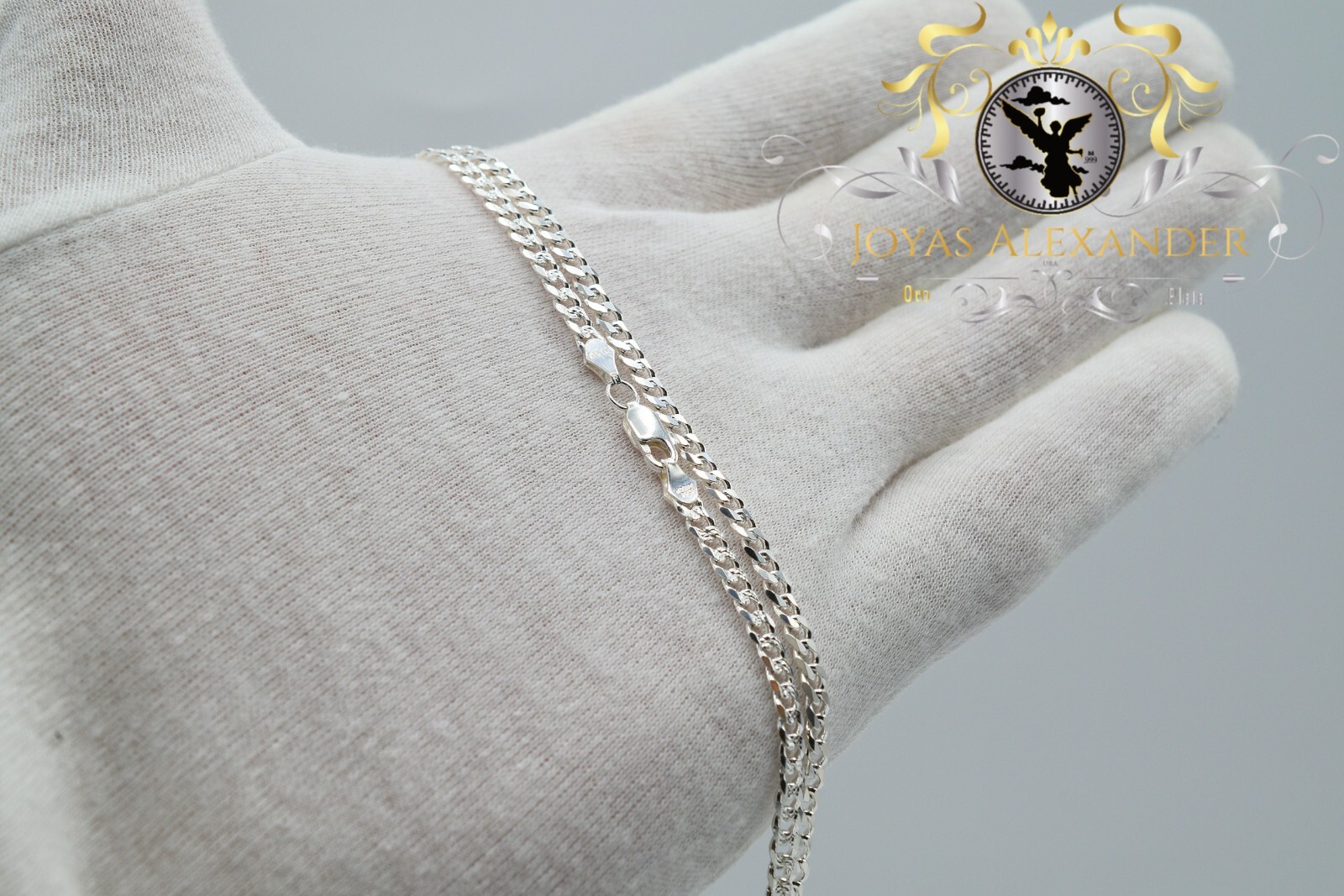 Curb Link Men’s Chain Plata Mexico Sterling Silver Diamond Cut Women’s Necklace