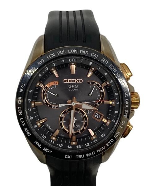 Seiko 8X53-0AC0-2 Astron Quartz Unisex Watch Black Dial 45mm Analog From Japan