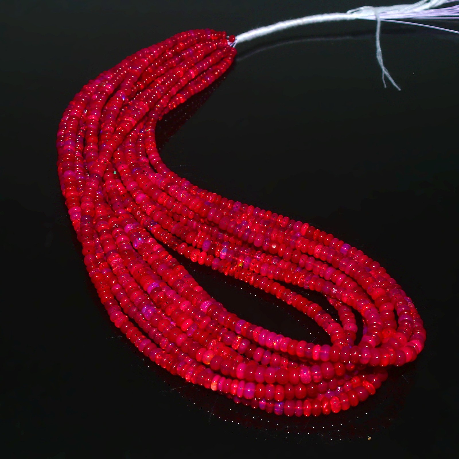 Top Quality Opal beads Rondelle Opal beads Red Color Opal Jewelry Birthday Gift