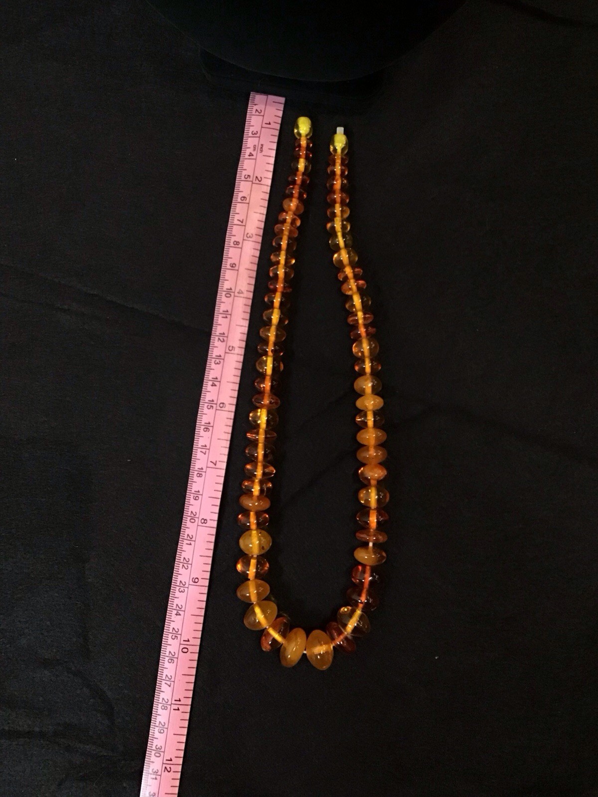 Vintage Baltic Amber Honey And Cognac Beaded Necklace
