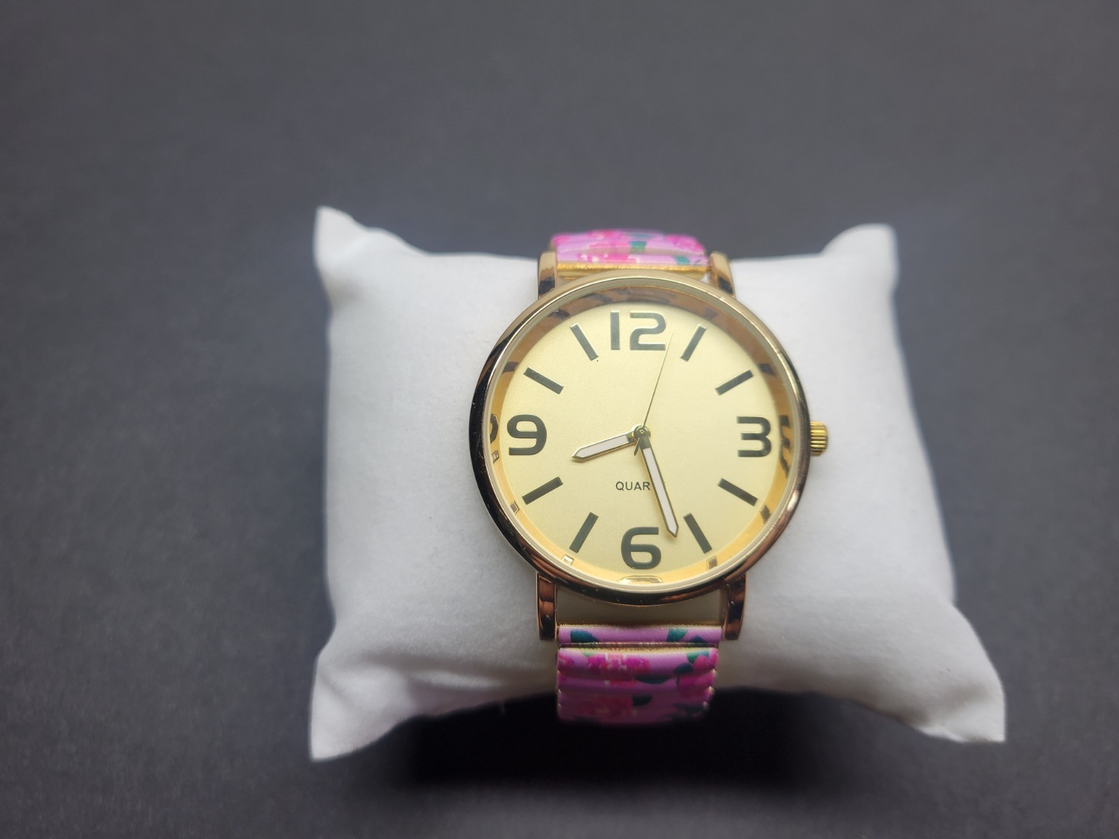 Macy’s Womens Quartz Watch Pink Rose & Gold Analog **SEE DETAILS**