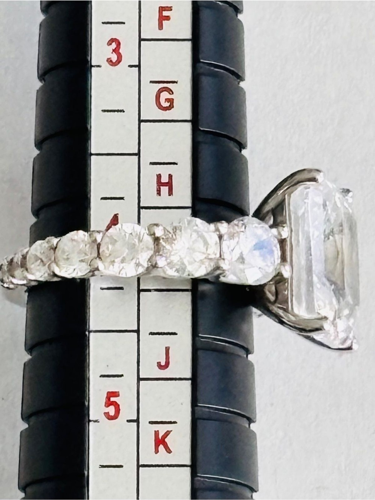 Platinum Clad® 925 Sterling Silver Cushion Cut CZ Engagement Ring Size 4