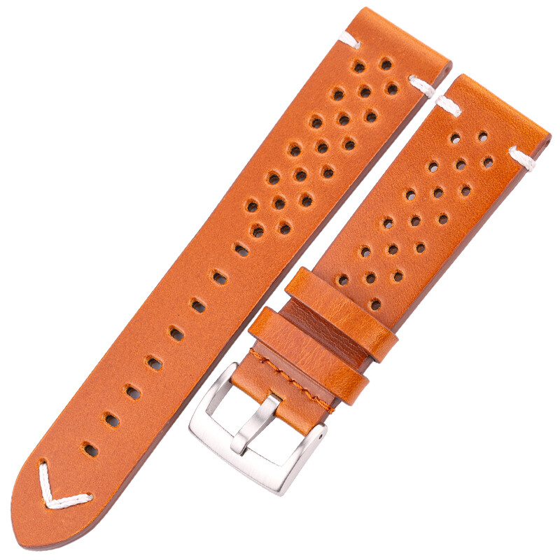 Correa De Reloj Transpirable Hecha A Mano Para Hombres Y Mujeres, De Cuero Genui