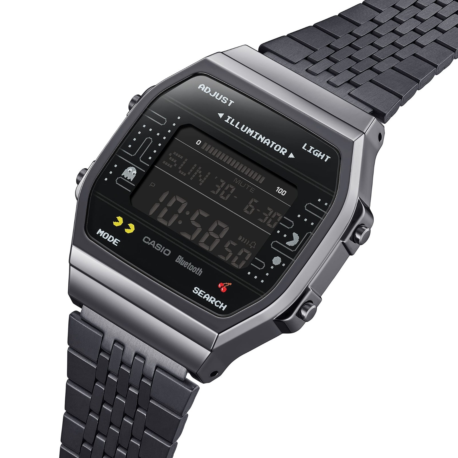 Casio Vintage PAC-MAN Discontinued Bluetooth Digital Step Watch ABL100WEPC-1B
