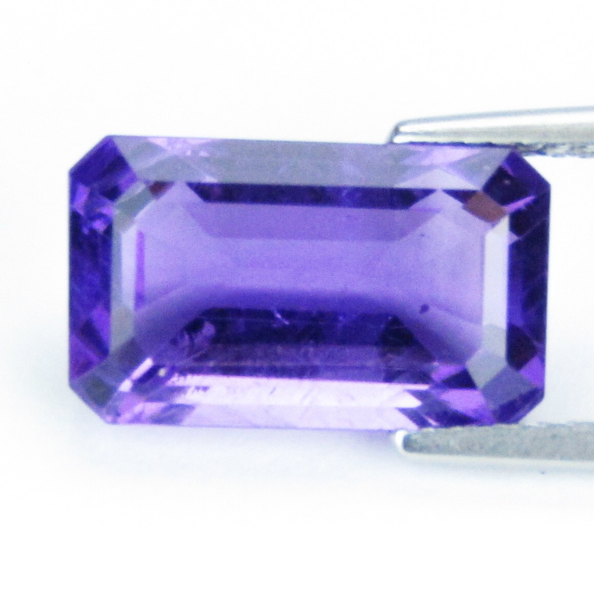 6.97Cts Genuine 100% Natural Amethyst Emerald Cut Loose Gemstone