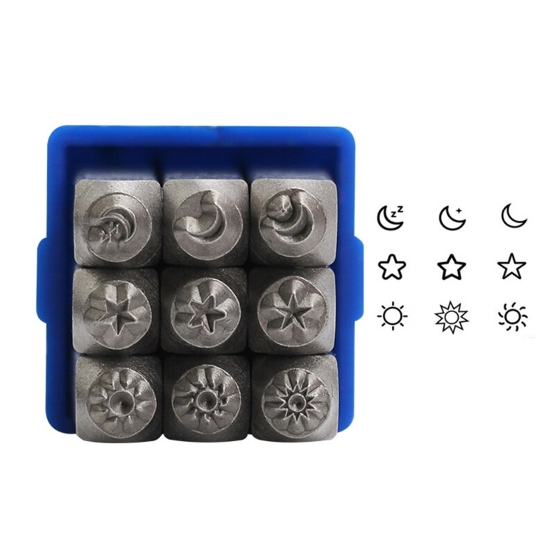 Celestials Designs Stamps Set for Personalize Metal Craft Projects Supplies