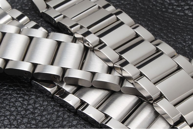 16 18 20 21 22 23 24 26mm Solid Stainless Steel Watch Strap Band Watchband NEW
