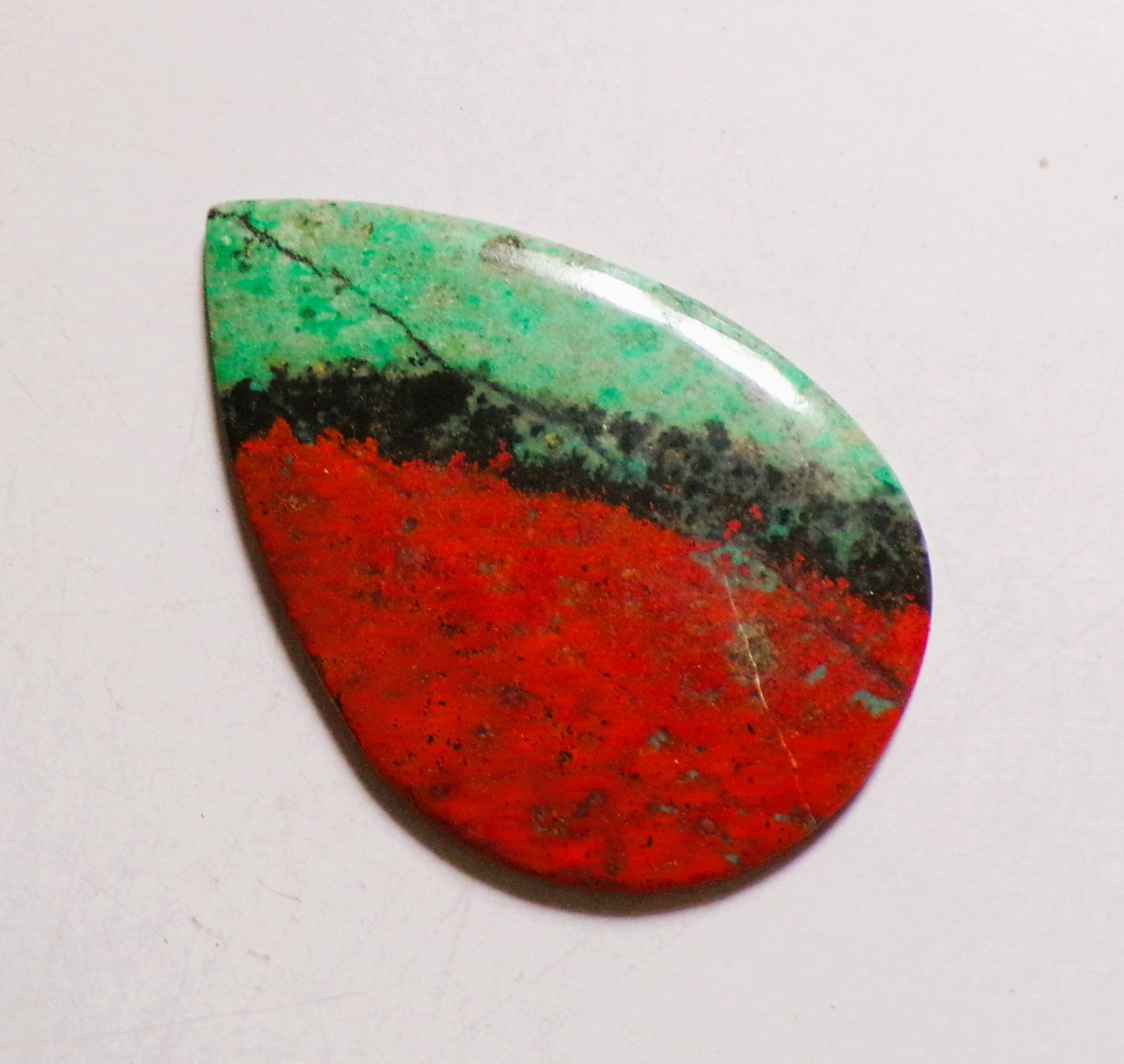 69.65Cts Sonora Sunrise Chrysocolla Cabochon Loose Gemstone 58X38X4MM S60
