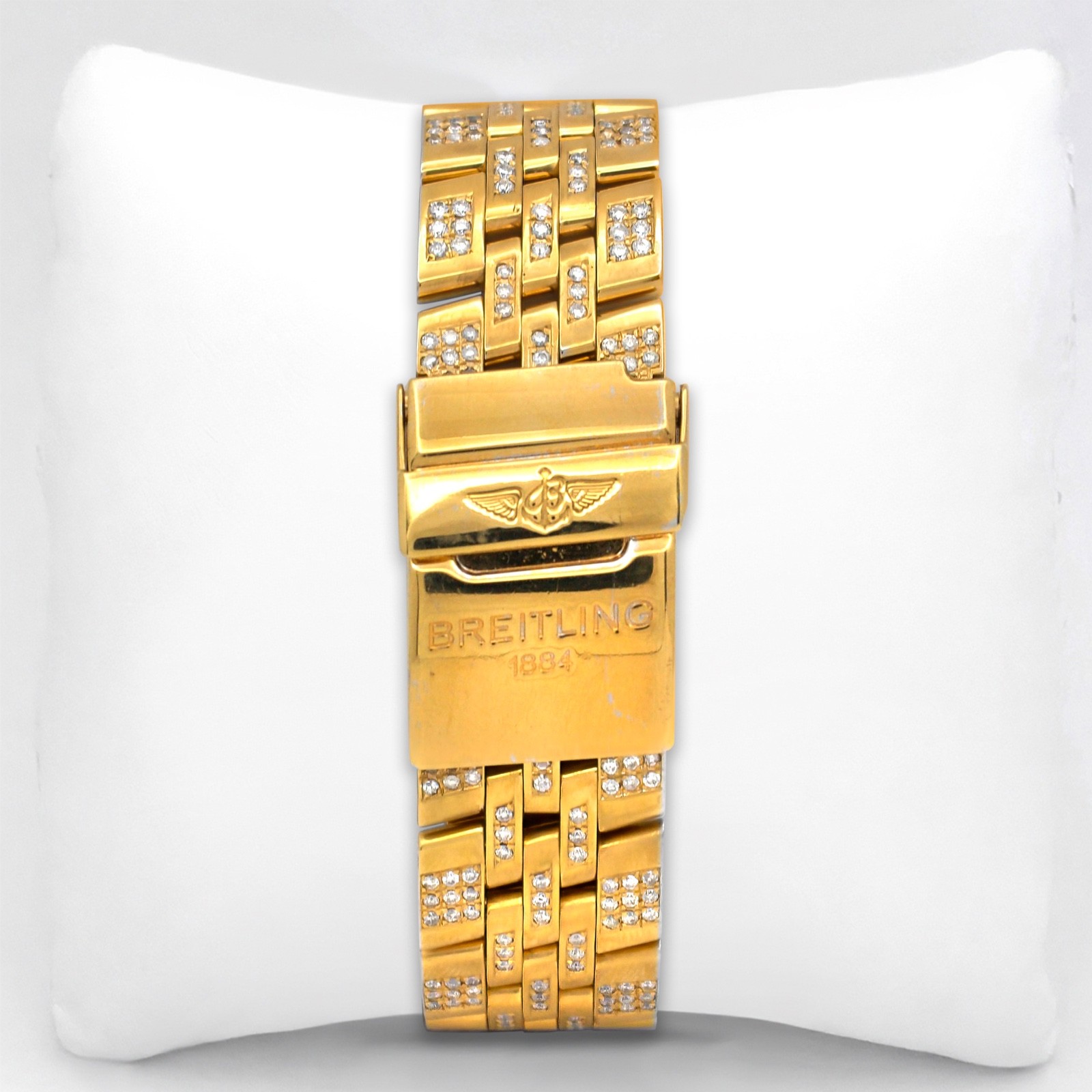 Breitling Bentley Motors A25362 Auto 50mm Custom Diam 18K YG Plated Steel Watch